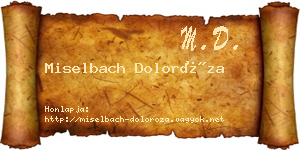 Miselbach Doloróza névjegykártya